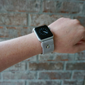 Grey Elastic Apple Watch Band