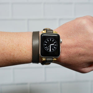 Bronze Double Wrap Apple Watch Band