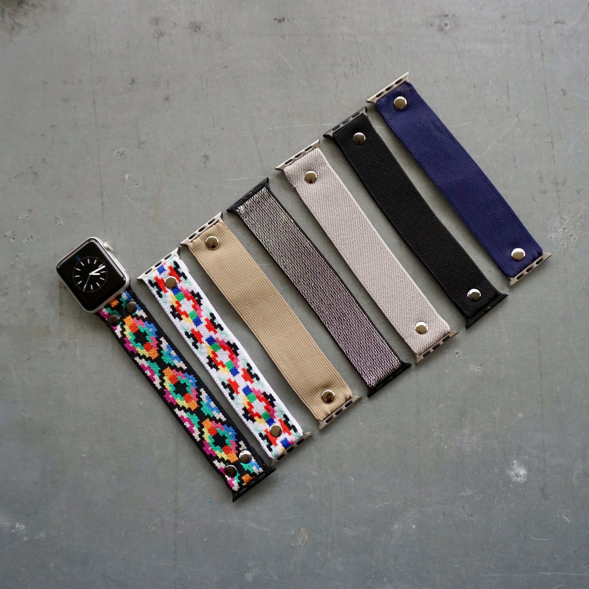 Black Elastic Apple Watch Band