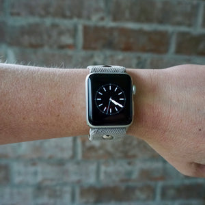 Grey Elastic Apple Watch Band