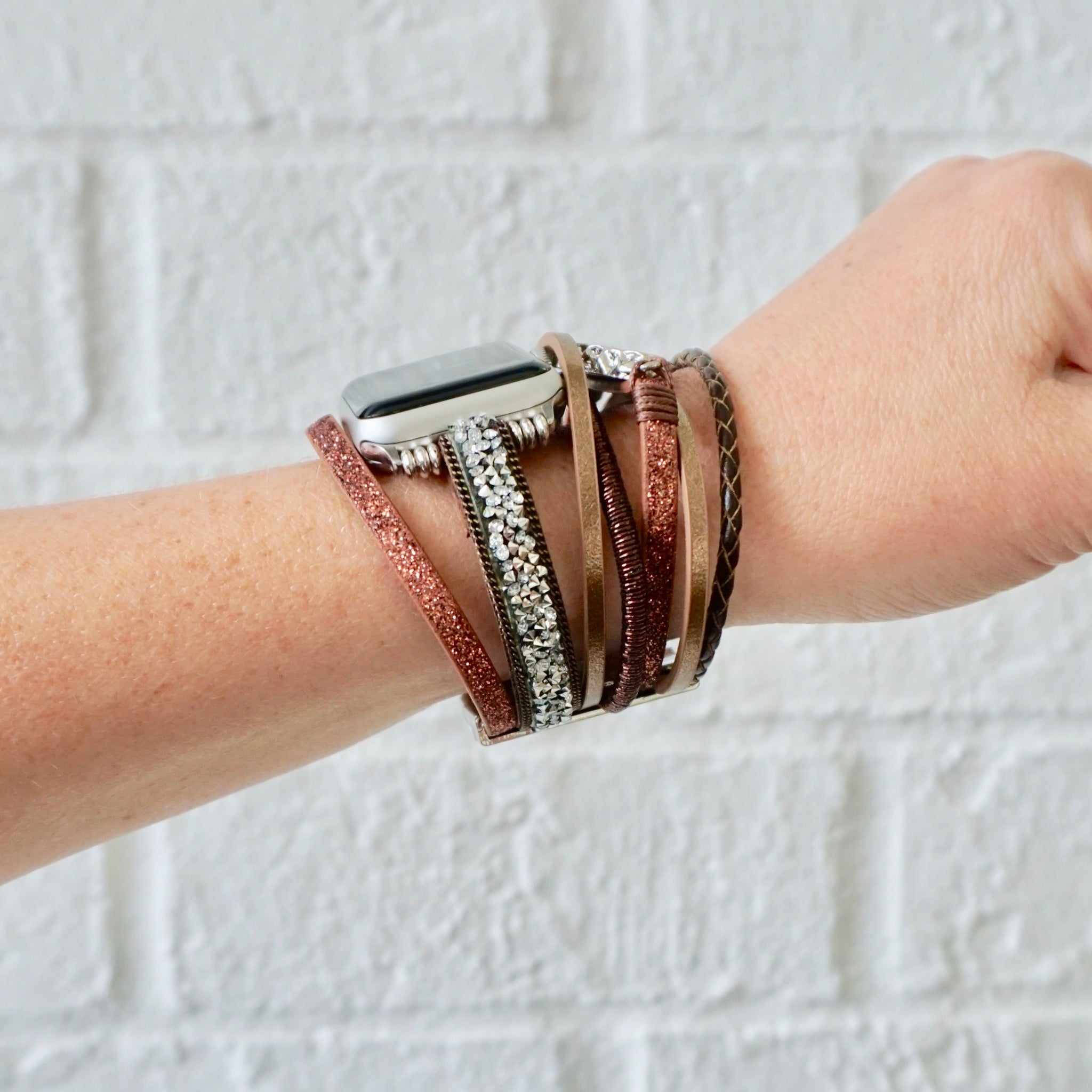 Brown Agate Apple Watch Cuff