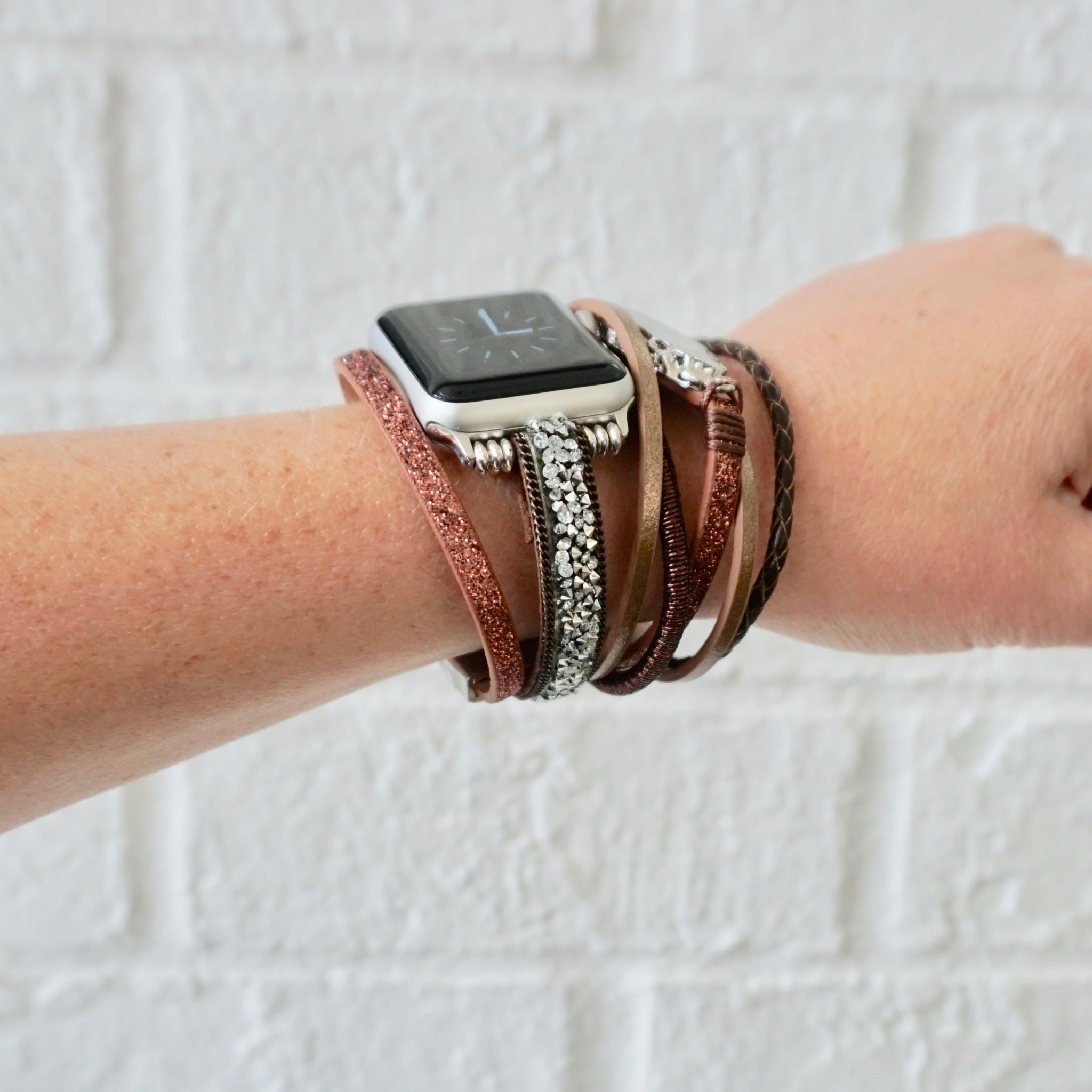 Brown Agate Apple Watch Cuff