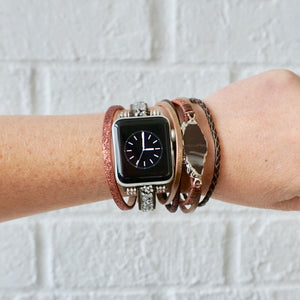 Brown Agate Apple Watch Cuff